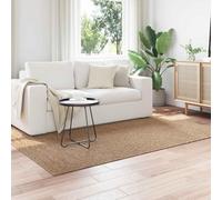QUAHEAS Area Rugs Moire Rectangular AGIRA Natural polyester 200 x 140 cm durable washable rug for living room bedroom with non-slip backing indoor outdoor use quiet comfort
