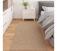 QUAHEAS Area Rugs Moire Rectangular AGIRA Natural Polyester Rug 150 x 80 cm Non-Slip Backing Washable Rug for Living Room Bedroom Indoor Outdoor Use Quiet Sound Absorption