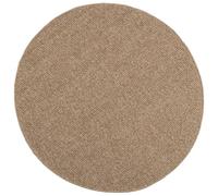 QUAHEAS Area Rugs Round AGIRA Natural Polyester Soft Durable Carpet 160 CM Diameter Non-Slip Washable Rug for Living Room Bedroom Indoor Outdoor Use Noise Reduction