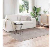 QUAHEAS Area Rugs Square LUGO Cream and Taupe Polyester 200 x 200 cm Soft Durable Washable Rug for Living Room Bedroom Carpet Non-Slip Indoor Floor Covering