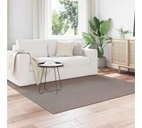 QUAHEAS Area Rugs Square Lugo Taupe 200 x 200 cm Polyester Soft Durable Washable Rug for Living Room Bedroom with Non-Slip Backing Indoor Use Carpet