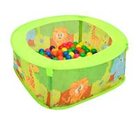 QUAHEAS Ball Pit with 50 Colourful Balls, Foldable Children's Play Tent Made of Polyester, 75 x 75 x 32 cm, Includes Animal Balls, Ideal for Indoor, Outdoor, Children's Room, Promoting Motor Skills
