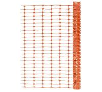 QUAHEAS Garden Fence 30 m Orange HDPE Fence Element with 100 x 40 mm Mesh Size, Lightweight Plastic Privacy Fence Panel for Plot Patio Balcony Border and Fencing Outdoor