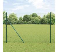 QUAHEAS Hexagon Fence Green PVC 1.6 x 25 m Privacy Screen Fence Element Garden Fence Patio Balcony with Wind Protection and Opaque Wire Mesh Plug-In System for Outdoor Use Border