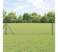 QUAHEAS Hexagon Fence Grey PVC 0.4 x 50 m Fence Element Privacy Screen Garden Fence Plastic Wire Mesh Plug-In System Patio Balcony Wind Protection Border