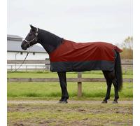 QUAHEAS Horse Blanket Dark Green and Black 125 cm Polyester Waterproof Breathable Windproof Outdoor Willow Stable Transition Equestrian Protection Warm Winter Sweat Foal Pony Warmblood Accessories