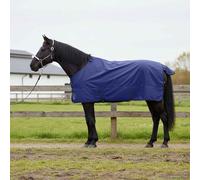 QUAHEAS Horse Blanket Dark Green and Black Polyester 125 cm Waterproof Windproof Breathable with Adjustable Buckle for Stable, Pasture, Outdoor and Equestrian Protection in Cold and Rain