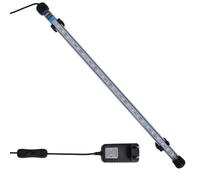 QUAHEAS LED Aquarium Lamp 48 cm Blue Energy Saving Waterproof with 24 LEDs for Fish Tanks and Plant Growth Dimmable as a Slotted Light Ideal for Freshwater Sea Water and Coral