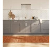 QUAHEAS Rectangular Brown Rug, 80 x 300 cm, Bamboo Natural Fibre, Non-Slip, Durable, Ideal for Living Room, Bedroom, Hallway, Easy to Clean