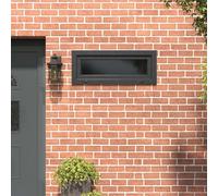 QUAHEAS RISOR Cellar Window 100 x 40 cm PVC and Glass Anthracite Durable with Turn and Tilt Function for Cellar and Indoor Use, Modern Design, Heat and Sound Protecting