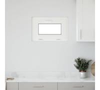 QUAHEAS RISOR Cellar Window 60 x 40 cm White PVC and Glass with Turn-Tilt Function, Insulated Glazing and Sturdy Frame for Cellar and Indoor Use, Easy-Care, Modern Design
