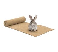 QUAHEAS Rodent Mat Hemp 0.5 x 1 m 5 mm Natural Material Non-Slip and Waterproof as Floor Protection for Small Animal Cages and Transport Boxes Ideal for Rabbits Guinea Pigs Hamsters