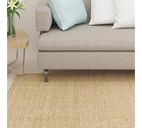 QUAHEAS Sisal Rug for Scratching Post 100 x 100 cm, 100% Sisal with Non-Slip Latex Backing, Versatile as Cat Furniture Accessories, Scratching Board Replacement Part for Scratching Post, Sleeping Area