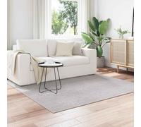 QUAHEAS Square Area Rugs Lugo Cream and Grey 200 x 200 cm Polyester Soft Durable Washable Rug for Living Room Bedroom Indoor Use with Non-Slip Backing Noise Reduction