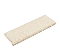 QUAHEAS Stair Mats, Pack of 30, 65 x 21 x 4 cm, White, Rectangular Stair Mats, Non-Slip, Self-Adhesive, Washable with Step Sound Insulation for Wooden Stairs, Indoor Safety and Pet Protection