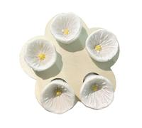 QuaHom Bee Cups for Thirsty Bees Garden, Bee Insect Drinking Cups for Garden Colorful Insect Drinking Cup Thirsty Pollinators Need a Drink, Bees Cups Collect a Teaspoon of Water (White)