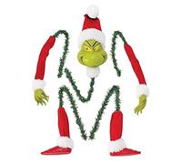 QuaHom Grinch Christmas Tree Decoration, Christmas Ornament, Lovely Furry Elf Head, Arms and Legs Plush Toy for Christmas Tree, Stolen Christmas Elf Christmas Tree Topper Wreath Garland Ornaments