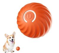 QuaHom Interactive Dog Ball Toys, USB Smart Self Moving Dog Ball with 2 Modes, Durable and Wear-Resistant Rolling Ball for Pets Chasing and Training, Medium Breeds (Orange)