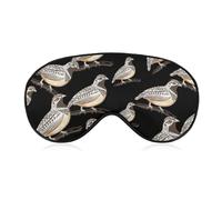 Quail Bird on The Branches Blackout Sleep Mask for Side Sleeper Soft Covers for Travel Essentials Nap