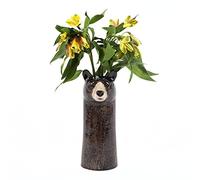 Quail Ceramics - Black Bear Flower Vase - Large