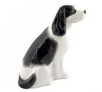 Quail Ceramics - Cocker Spaniel Money Box - Black and White