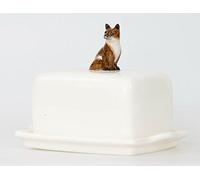Quail Ceramics Fox Butter Dish