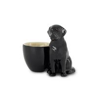 Quail Ceramics Labrador egg cup - Black One Size