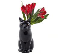 QUAIL CERAMICS SMALL 6" CAT FLOWER VASE LUCKY