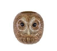 Quail Ceramics Tawny owl flower wall vase - Brown One Size