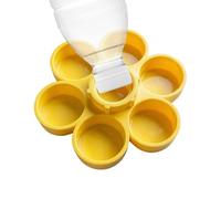 Quail Chick Waterer 3D Printed No Drown Quail Feeder Watering System | Poultry Water Cups Chicken Drinker for Backyard Farm Outdoor Cage Chick Duck Turkey Chicken Bunny Yellow