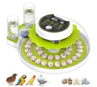 Quail Egg Incubator for Hatching 40 Quail Eggs with Automatic Turner and Humidity Control, Small Quail Brooder, Outdoor Poultry Egg Incubator, Suitable for Quail Parrot Canary and Other Bird