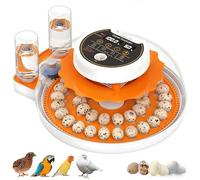 Quail Egg Incubator with Automatic Turner and Humidity Control,Bird Incubator Capable of Hatching 40 Quail Eggs, Poultry Egg Incubators with an Inbuilt Egg Lighting Device,Also for Parrot,Partridge