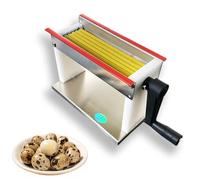 Quail Egg Peeling Machine, Hand Crank Manual Quail Egg Sheller Machine with 6 Tubes, Efficiency 18kg/h, Can Be Fixed On The 1.57" Thickness Desktop, for Home