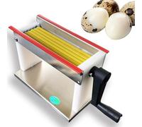Quail Egg Sheller Machine, Manual Hand Crank with 6 Food-Grade Tubes, High-Efficiency Stainless Steel Shell Remover for Home and Commercial Use