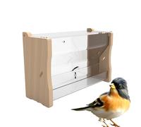 Quail Feeder - 2 Sizes Portable Parakeet Feeding Box, Automatic Water Feeder Feeding Cup, Pet Cage Food Container, Birds Feeders Dispenser For Quails Budgerigar Peony