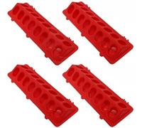 Quail Feeder, 4 Pack Chick Feeder No Waste, Poultry Feeder and Waterer Set, Flip Top Small Chick Feeders for Quail, Chicks, Duckling, Parrots, Birds, Pigeon Supplies