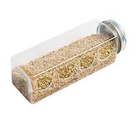 Quail Feeder - Lean Quail Feeder | 4 Port No Chicken Feeder for Chicks, Bottled Parrot Feeder for Quails, Budgies, Finch, Basilisk, Birdcage Supplies, Efficient Bird Feeding Solution