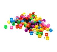 Quail Leg Bands 600Pcs 9mm Pigeon Leg Bands Plastic Bird Identification Rings for Training