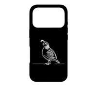 Quail Line Art Birdwatcher Case for iPhone 17 Pro