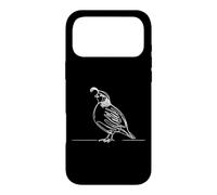 Quail Line Art Birdwatcher Case for iPhone 17 Pro Max