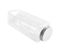 Quail Maker - No Waste Transparent Chicken | 4 Cute Bear Feeding Ports | 6.77x2.17 Inch Portable Bottle Shaped Cage | Parrot Cage Accessories