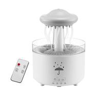 Quails - Aromatherapy Diffuser, Diffuser - Air Humidifier, Creative Jellyfish - Fog-Aroma Therapy - Machine - Simulation of Rain Air Scent Diffuser Air Humidifier, 7-color-smooth Ligh