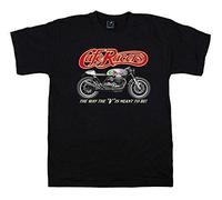 Quaint Point Guzzi Cafe Racers Bikers Motorcycle men's short sleeve T-Shirt MOTO7 (XL)