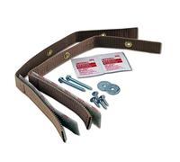 Quakehold! Furniture Strap Kit, Earthquake Fasteners for Disaster Preparedness, Child Proof Safety Straps for RV, Home Office, Helps Prevent Damage and Injury, Easy to Install, Oak