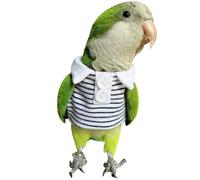 Quaker Bird Diaper Flight Suit Summer Clothes Cosplay Photo Prop for Parrots Lovebird Parakeet Cockatiel Small Animals Apparel (with Diaper, Green)