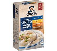 Quaker Instant Grits, 4 Flavor Variety Pack, 0.98oz Packets (10 Pack)