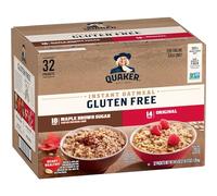 Quaker Instant Oatmeal 2 Flavours Gluten Free (Pack of 32)
