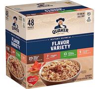 Quaker Instant Oatmeal, 4 Flavor Variety Pack, Individual Packets, 48 Count