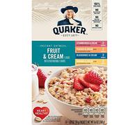 Quaker Instant Oatmeal Fruit & Cream 8 Sachet Box 240g (8.4 OZ)