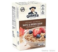 QUAKER INSTANT OATMEAL MAPLE AND BROWN SUGAR 10 x 43G PACKET 430g BOX